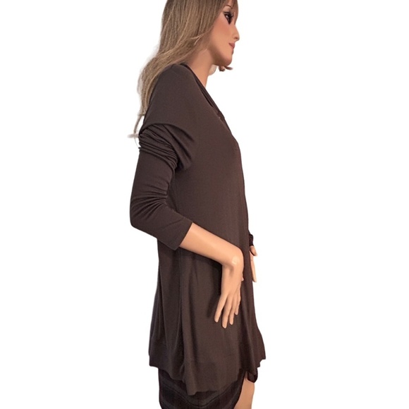 Banana Republic Modal Waterfall Sweater Open Front Cardigan Top Button Accents - Picture 9 of 15